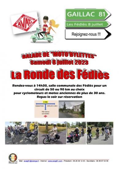 Affiche Fédies Gaillac 8 juillet 2023