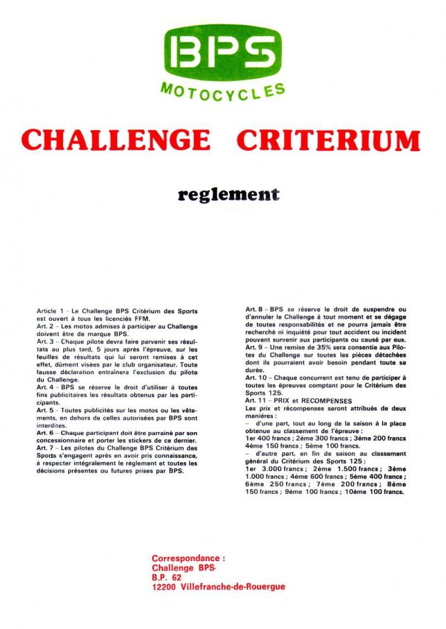 Challenge criterium 1975 2
